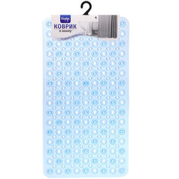 Коврик в ванну 67х37 "Кордеса" синий