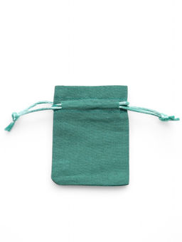 Цена за 50 шт. Мешочек подарочный Хлопок, 7?9 см, тиффани - Simaland фото 2