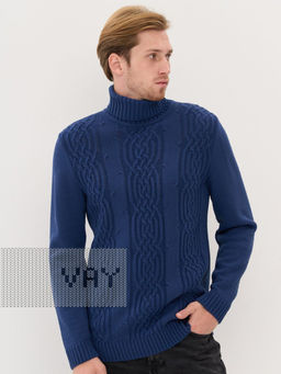 Свитер мужской 5242-12381. 8400277 индиго