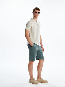 Slim Fit Beli Ba?lama Detayl? Erkek ?ort