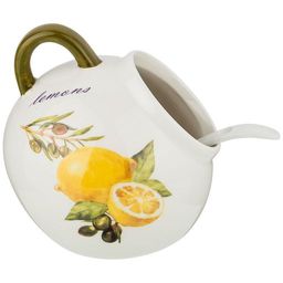 СОЛОНКА С ЛОЖКОЙ AGNESS ЛЕМОН ТРИ 9,5*10 СМ 170 МЛ