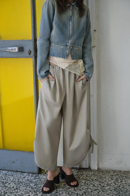 PANTAL?N CULOTTE BAJO AJUSTABLE / Gris?ceo - Zara фото 2