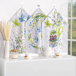 Набор полотенец из рогожки Пасха 45*60/3 шт. - 45*60 Полотенца из рогожки