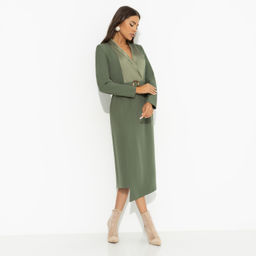 Платье с подплечниками Простая магия элегантности ( с поясом) - Charutti фото 4