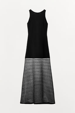 CONTRAST KNIT TULLE DRESS - Zara фото 6