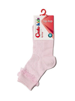 Цена за 2 пары Conte-kids TIP-TOP (с кружевной лентой) св.розовый