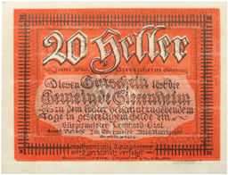 Банкнота 20 геллеров 1920 года Австрия община Зиценхайм (Нотгельд)