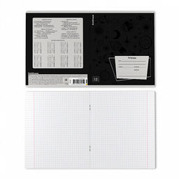 Цена за 10 шт. Тетрадь школьная ученическая ErichKrause Black Pattern, 12 листов, клетка, выборочный УФ-лак (в плёнке по 10 шт.)_MIX-PACK  фото 8