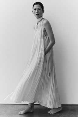 ZW COLLECTION FLOWING CRINKLE-EFFECT DRESS - Zara фото 2