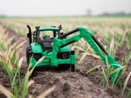 Экскаватор Прогресс инерционный (зелёный) (в лотке) - Полесье фото 13