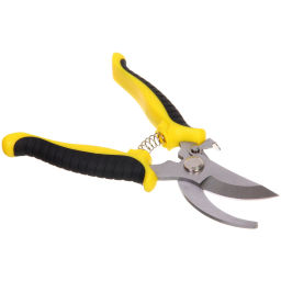 Секатор плоскостной 7,5" (19,см) "Фортуна" пластиковые прорезиненные ручки ДоброСад