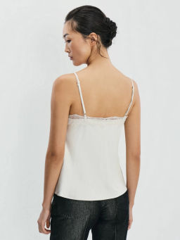 Блузка-топ с кружевом / Zarina