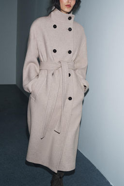 OVERSIZE HIGH-NECK COAT ZW COLLECTION LIMITED EDITION - Zara фото 5