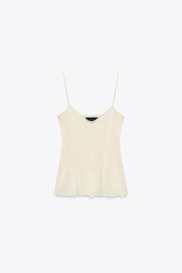 RIBBED KNIT TOP - Zara фото 7