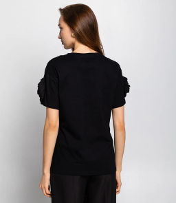 Футболка #КТ4419, чёрный