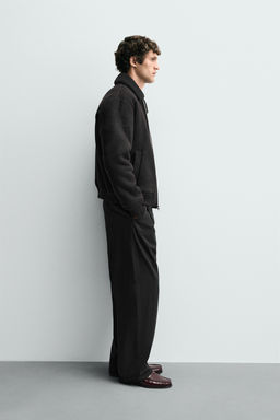 FAUX SUEDE JACKET WITH FAUX SHEARLING - Zara фото 4