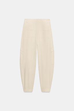 PANTAL?N CARGO BARREL / Beige claro - Zara фото 4