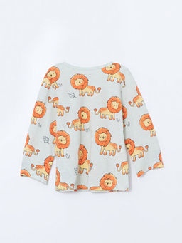 Aslan Bask?l? Erkek Bebek Pijama Tak?m