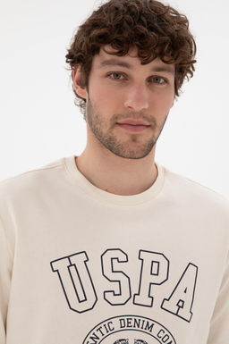 Erkek Krem Sweatshirt