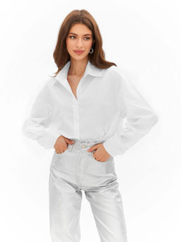 Рубашка Клео (белый) - Nadi bordo фото 4