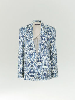 Жакет прямого кроя с принтом ЕМКА