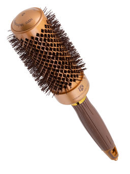 Kristaller Термобрашинг для укладки волос / Ceramic + Ionic TG-X16/43, 43 мм, коричневый