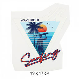 Термотрансфер арт.TBY.1324 Surfing 19х17см, уп.10шт