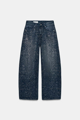 TRF BAGGY RHINESTONE JEANS - Zara фото 6