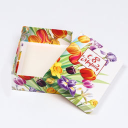 Цена за 5 шт. Подарочная коробка 8 марта, 21?15?5.7 см