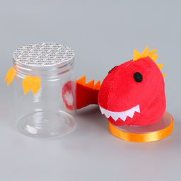 Цена за 5 шт. Конфетница Динозавр, 15 см, цвета МИКС