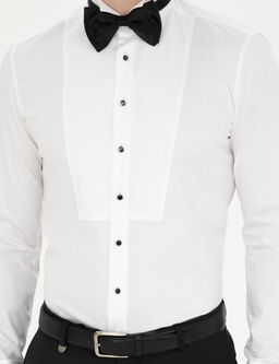 Beyaz Ekstra Slim Fit Smokin G_mlek