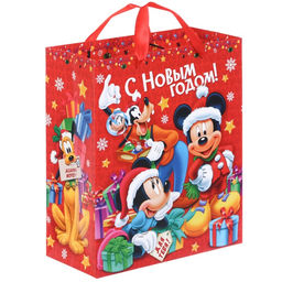 Цена за 2 шт. Пакет ламинат вертикальный С Новым годом!, 23 ? 27 ? 8 см
