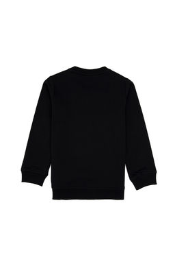 Erkek _ocuk Siyah Bisiklet Yaka Basic Sweatshirt Sepette S_rpriz _ndirim - U.s. polo assn фото 2