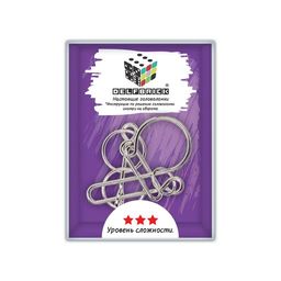 DELFBRICK DLM-45 Головоломка металлическая 1 шт Р-узел 6 элемент