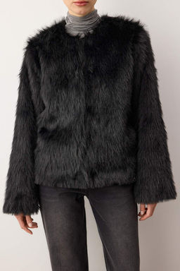 Siyah Oversize Kal?p Kurk Mont TWOAW25MO00133 - Trendyolmilla фото 16