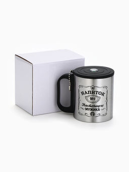 Термокружка с компасом Напиток мужика, 180 мл, сохраняет температуру до 2 ч