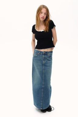 Top de canale con detalles sobrehilados - H&m фото 3
