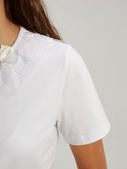 Блузка белый 181231101а - Nota bene фото 17