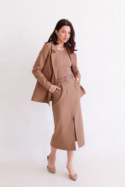 Юбка миди-макси коричневая - Martichelli фото 7