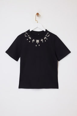 Beyaz Regular/Normal Kal?p Aksesuar Detayl? Tok %100 Pamuk Orme T-Shirt TWOSS26TS00007 - Trendyolmilla фото 11