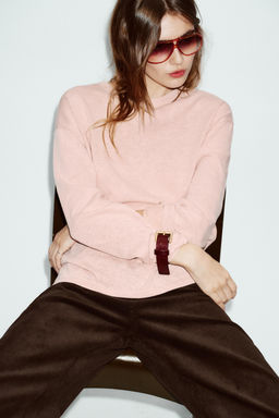 CAMISETA R?STICA MANGA LARGA / Rosa palo - Zara фото 3