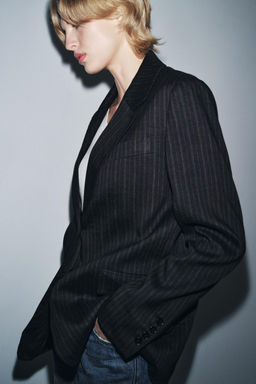STRIPED BLAZER ZW COLLECTION LIMITED EDITION - Zara фото 4
