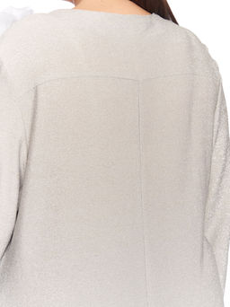 Серое платье с люрексом PP51727GRY24 - Артесса фото 6