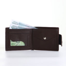 Портмоне мужское на магните, коричневое