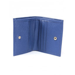 Портмоне женское Croco-ПР-905 натуральная кожа 2 отд, 8 карм, васильковый флотер (105) 265056  фото 3