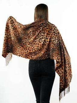 Яркий палантин с анималистичным принтом - Pretty mania фото 6