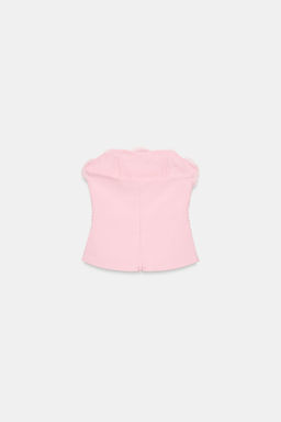 TOP CORSETERO FLORES / Rosa pastel - Zara фото 6