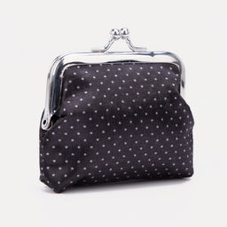 Кошелёк на фермуаре, цвет чёрный