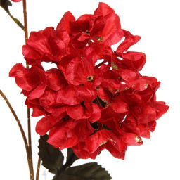Искусственные цветы "FLOWERS GLAMOUR" 70см Гортензии 3 цветка красные
