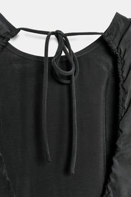 VESTIDO MIDI FLUIDO / Negro - Zara фото 7